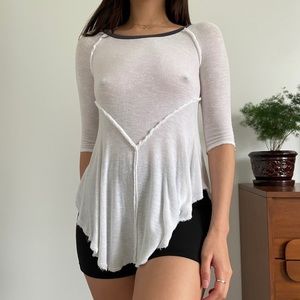 White Free People Top size xs